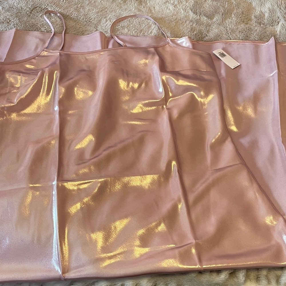 NWT Old Navy Shimmery Light Pink Slip Dress